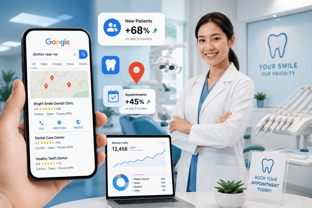 seo for dentists google patients by serpweave